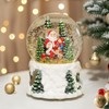 Luxspire Christmas Snow Globes, Musical Snow Globe Lantern with Swirling