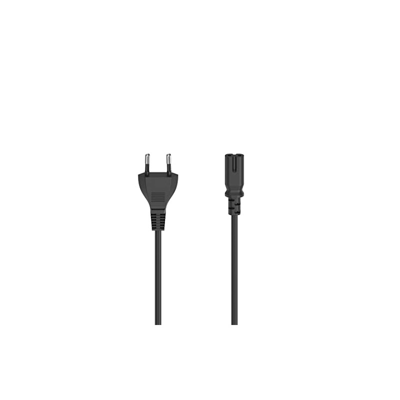 Hama Power cable, Euro plug to 2-pin socket (double groove),