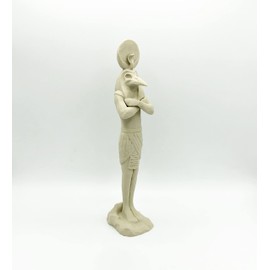 Khonshu Imprisoned Ushabti 3D Printed Desk Diorama Display Sculpture Figure (Large, Bone)
