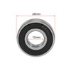 sourcing map 6001-2RS Deep Groove Ball Bearing 12x28x8mm Double Sealed
