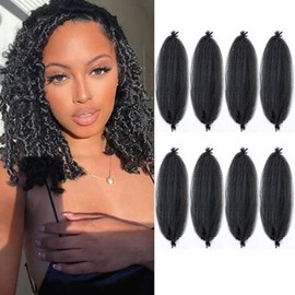 Marley Twist Braiding Hair 12 Inch Springy Afro Twist Hair Passion Twist Hair 8 Packs Marley Hair for Soft Locs Crochet Hair for Black Women Kinky Twist Hair for Braiding Hair Extensions