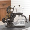 Glass Kungfu Teapot Set Tea maker with Infuser Semi Automatic
