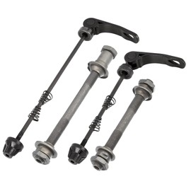 X AUTOHAUX Bike Solid Axle 9.5mm Front Rear Hollow Axle Quick Release for Mountain Bike Bicycle 1 Set