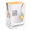 simplehuman Code Q Custom Fit Trash Can Liner, 3 refill