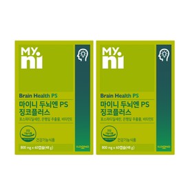 Myny Brain PS Ginkgo Plus 60 capsules 2 boxes / 마이니 두뇌엔 PS 징코플러스 60캡슐 2박스