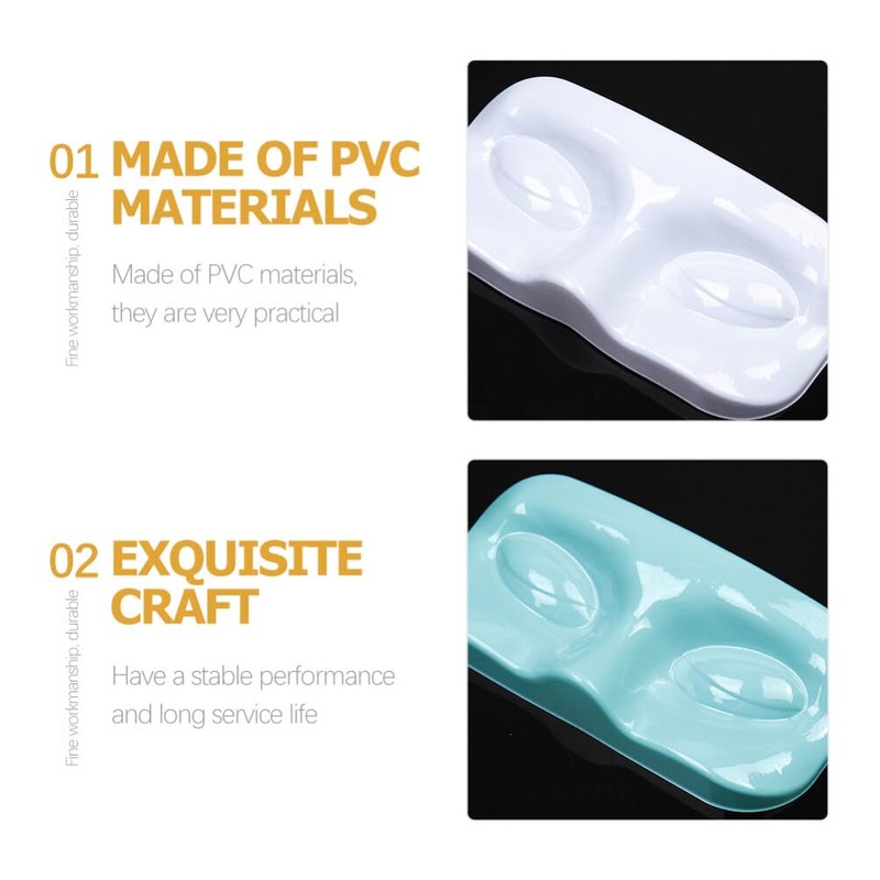 Mobestech 12Pcs Empty Eyelash Trays Holder Plastic False Eyelash Storage