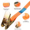 Pack of 4 Lashing Straps with Ratchet, 2 m Long