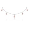 Freshwater Pearl Bead Drop Choker in Sterling Silver