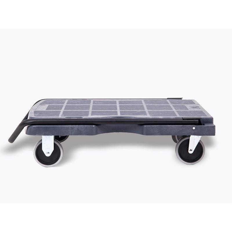 Plastic Platform Folding Cart, 400 lb. Cap., 31"x20" Platform, Versatile