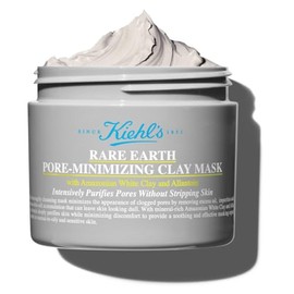 Kiehl's Rare Earth Pore-Minimising Clay Face Mask, Purifying Mask with Amazonian White Clay and Allantoin, Visibly Reduces Pores, Minimises Blackheads, For Normal to Oily Skin Types
