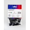 SHATCHI 28g Black & Silver 30th Birthday Confetti Foil Metallic