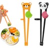 Reusable Chopstick Aids (2 Pairs) - Plastic Chopsticks Made for