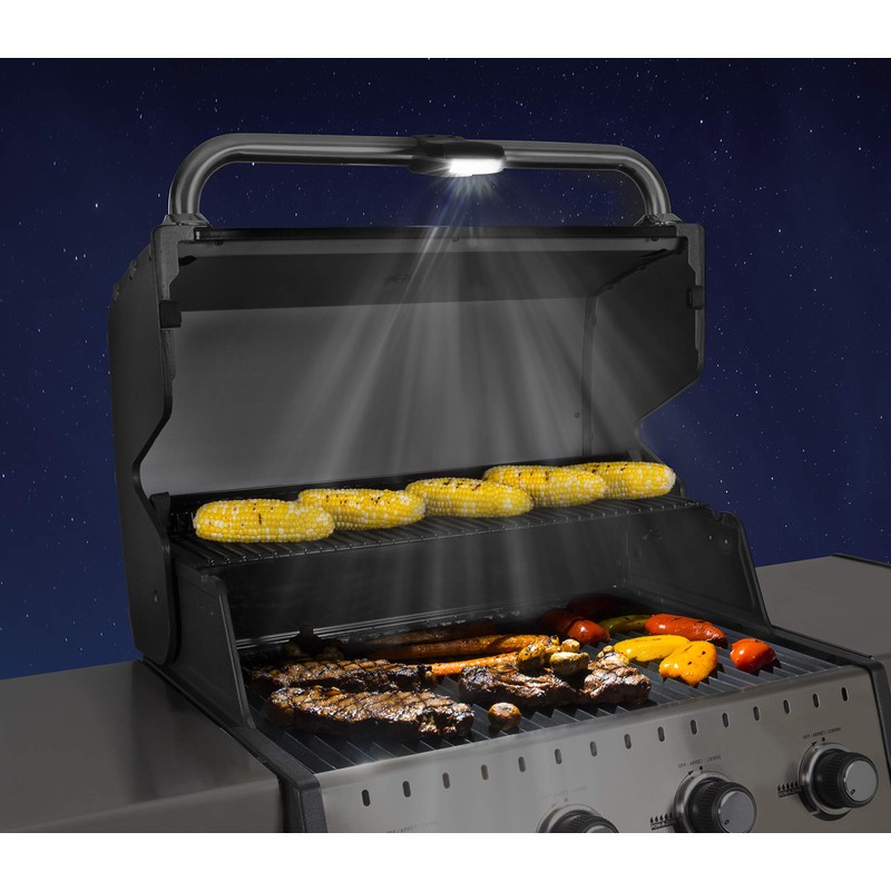 Broil King 60934 Handle-Mount LED Grill Light, Black