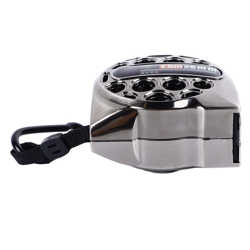 7.5M Nickel Plated Tape Measure Waterproof Rust Resistant Portable Hollow