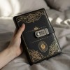 Agenda De Cuero Con Candado Diario Personal 150 Hojas A5