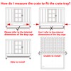 Dog Crate Tray 47" - ChewProof Replacement Pan, Easy to