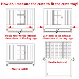 Dog Crate Tray 47" - ChewProof Replacement Pan, Easy to Clean, Easy to Assemble,Ideal for Potty Training - Perfect for Pet Crates & Kennels (1Pcs-46.85" L x 29.17" W x 1.0" H, Tray 47” fit 48” Crate)