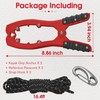 Antidious Kayak Grip Anchor, Kayak Brush Gripper with 16.4ft Paracord