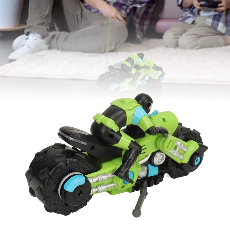 1:10 Scale Remote Control Motorcycle Toy High Speed RC Stunt