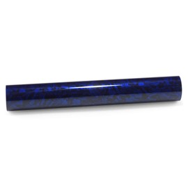 24"x60" (2FTx5FT) Royal Blue PET Marble Forged Carbon Fiber Textured Gloss Vinyl Wrap Auto Car Sticker Decal Film Sheet Bubble Free Air Release Technology with Tool Kit