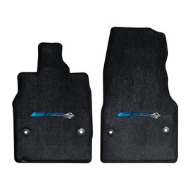 Lloyd Mats Custom-Fit Carpeted Floor Mats Premium Luxury Car Floor Liners for Corvette C8 E-Ray 2024-ON LogoMat 2Pc Set