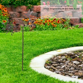 Wind Spinner, Decorative Windmill Hummingbird Wind Spinner with Stake, Outdoor Wind Spinner Metal Windmill Single Direction Wind Sculptures for Yard Lawn Garden Patio Decor