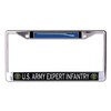 U.S. Army Expert Infantry Chrome License Plate Frame