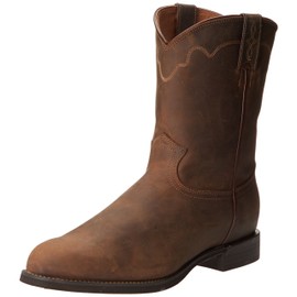 Justin Boots Men's Stampede Collection Roper,Tan/Tan Apache,13 EE US