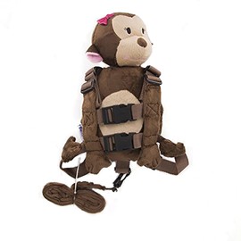 New Berhapy 2 in 1 Monkey Toddler Safety Harness Backpack Children's Walking Leash Strap (orangutan)