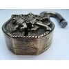 Purpledip Handmade Brass Antique Padlock with Maa Durga Idol (10006)
