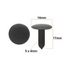 100pcs Universal 5x4mm Hole Dia Plastic Rivet Push Pin Trim
