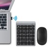 2.4G Wireless Digital Keyboard USB Wireless Mute Mouse with Office