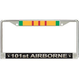 MilitaryBest 101st Airborne Division Vietnam Veteran Service Ribbon License Plate Frame