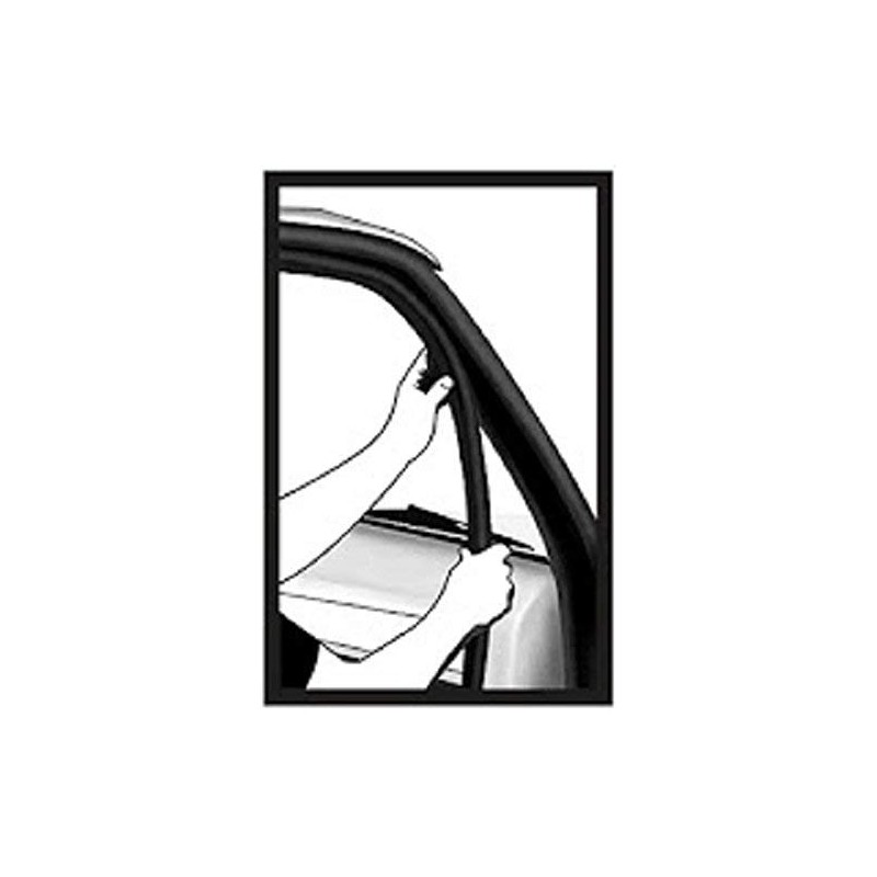 Door Trim Seal with Internal Rubber Flange 45/64" Bulb Diameter