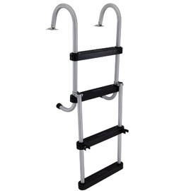 DeckMate Folding Pontoon Boat Ladders (Flush Mount Quick Release)