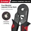 PURUS Ferrule Crimping Tool Kit, Self-Adjustable Ratchet Crimper Plier for