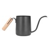 Black Stainless Steel Long Spout Drip Kettle Gooseneck Pour Over