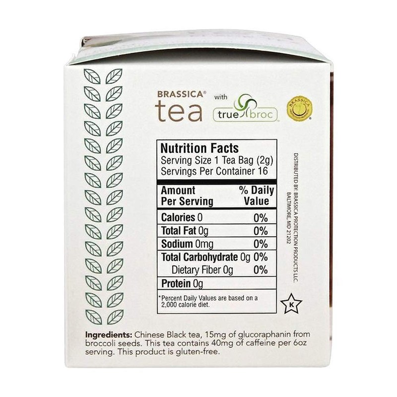 Brassica Tea Black Tea with truebroc, Case of 6 Boxes