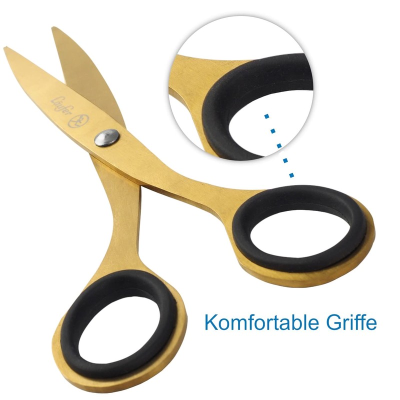 Läufer 87225 Multi-Function Scissors Design Universal Scissors Titanium Coated Coloured