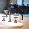 Frafuo Shower Toothbrush Holder for Bathroom-Waterproof Black Toothbrush Holders for