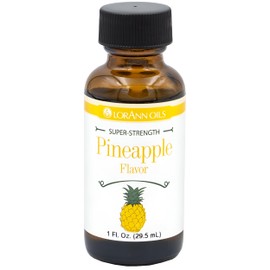 LorAnn Oils Super Strength Flavoring - Used For Candy Making, Flavoring Extracts, Baking, Hard Candy, and Flavor Oils - Bold, Natural Flavors 4X Stronger Than Extracts - Pineapple, 1 fl oz