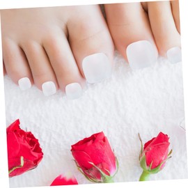 WOONEKY 200pcs Toe Nail Tips False Toenails Natural Colors Easy to Apply Press Nail Art for Diy Pedicure and Everyday Wear