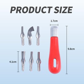 Stamp Making Kit for Adults Stamp Carving Tool Set Wood Carving Kit Carving Tool with 6 Blades Rubber Stamp Making Tools for Printmaking and DIY Projects Block Cutters