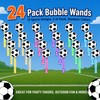 24 Pcs Soccer Ball Bubble Wands, Match Day Party Favor