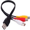Luventg USB to 3RCA Cable, USB A 2.0 Male to