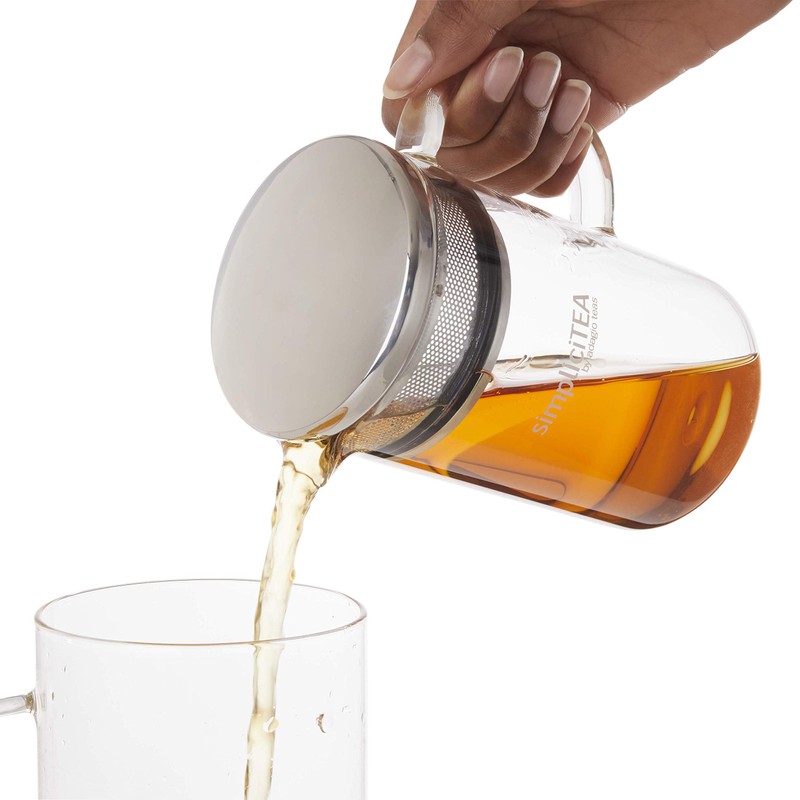 Adagio Teas Glass Tea Infuser - Easy Brew Pot -