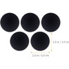 Topes de Puerta Autoadhesivos de Silicona Negro, Protector de Pared