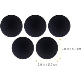 Topes de Puerta Autoadhesivos de Silicona Negro, Protector de Pared para Manijas y Pomos, 10 Piezas para Casa, Evita Daños y Ruido