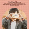 Kids Digital Camera Khaki 40MP HD Dual Camera Children's Cartoon