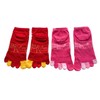 [Mode Select] Women's 5 Toe Socks, Characters, 2 Pairs Set,